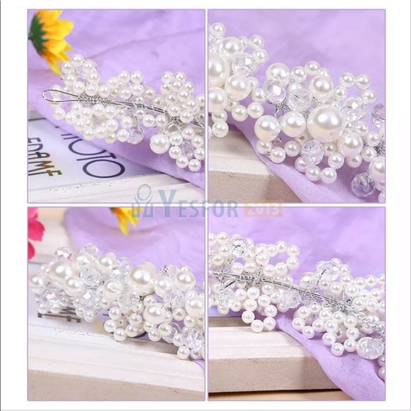 NWT Beautiful pearl hair piece - Picture 7 of 8